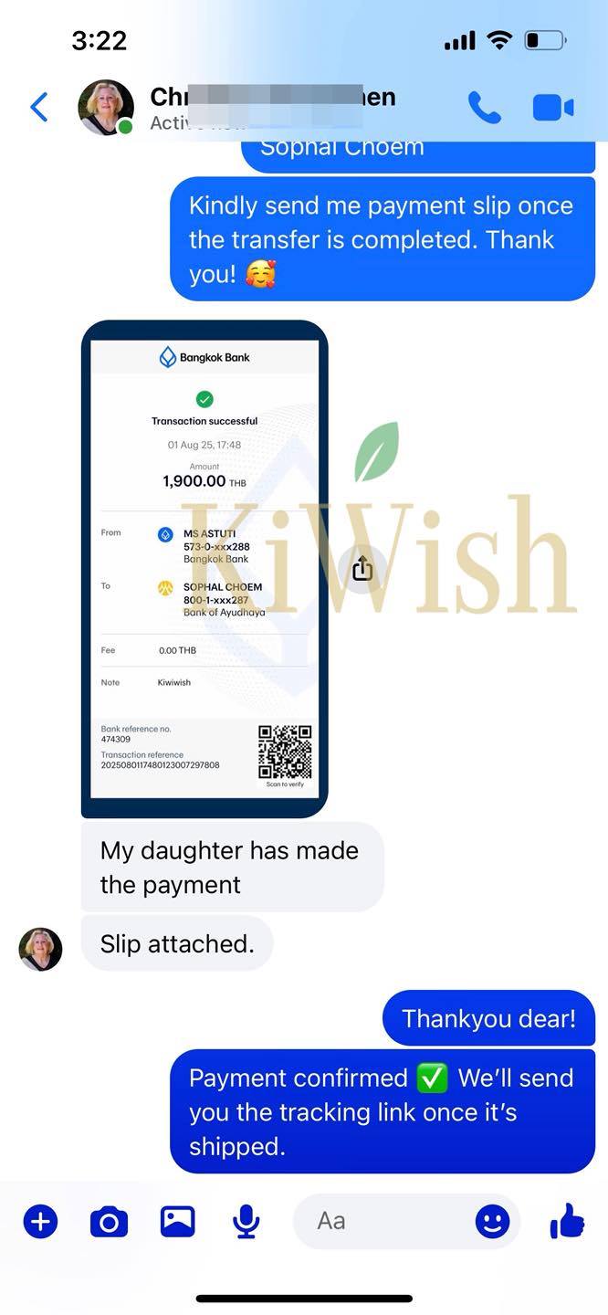 KiWish Customer Testimonial 19